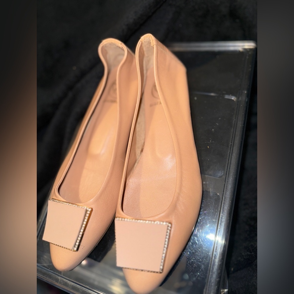 MARXMARIN WOMEN'S BALLET FLATS with Gold Detail - Picture 3 of 11